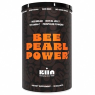 Bee Pearl Power - 100% Natural Bee Bread Powder with Bee Pollen, Royal Jelly & Propolis, Rich in Vit