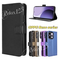 Oppo Reno Series Luxury Diamond Plaid Leather Casing For Oppo Reno 14 13 12 11 10 9 8 7 6 5 4 Pro F 