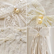 Lace Tied Rope Curtain Tie, Gauze Curtain Bowknot Storage Rope, Binding Strap, Curtain Tie Z6e1