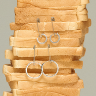 Bemet pave gem earring 925 sterling silver (เงินแท้)