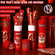 12 Pieces Red Envelopes Lottery Style 2026 New Year Gift Box Festival New Year's Lucky Draw Red D4w9