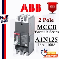 ABB MCCB 2P 50kA A1N125 Formula Series [16A-100A] [Ready Stock]