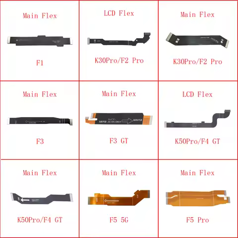 1pcs Main Motherboard Connector Flex For Xiaomi Poco F1 F2 F3 F4 GT F5 Pro 5G Redmi K30 K40 K50 Pro 