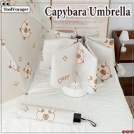 Fashion Capybara Automatic Foldable Umbrella Anti-UV Dual-Use Sun & Rain Umbrella