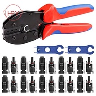 【hzhaiyaa1.sg】Solar Crimping Tool Kit For 2.5-6.0Mm2/AWG26-10 Solar Panel PV Cable With 10PCS Male F