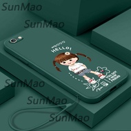 เคสโทรศัพท์ iPhone 6 Plus iPhone 6S Plus การ์ตูนสาวปกซิลิโคนอ่อนนุ่ม