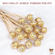 ACRYLIC CHOCOLATE BOX - acrylic Ferrero Rocher flower wrapping candy round Boquet gift box