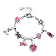 Barbie Bracelet And Charm Fashion DIY Beaded Bracelet Cartoon Pendant Loose Bead Jewelry