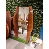 Natural Wood Slab Mirror