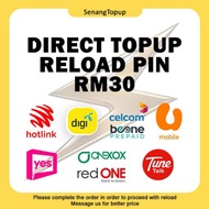 TOPUP Murah - Direct / Pin topup for hotlink / digi / celcom / be one / umobile / yes prepaid / onex