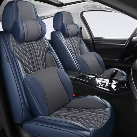 Full Set Leather Universal Car Seat Covers For Kia Ceed Picanto BMW X6 E71 E90 Audi A3 8P Sportback 