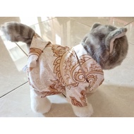 UNIVERSAL CAT BATIK CLOTHES FOR MALE AND FEMALE CAT CLOTHES PET CLOTHES