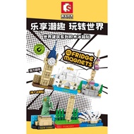 Sembo Block Fridge Magnet World Famous Architecture Building Bricks  6IN1(610001-6)