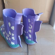 A-T💝Little Flaw Children's Rubber Short Tube Rain Boots Autumn New Baby Boy Baby Girl Rain Shoes Shoe Cover Rain Boots W
