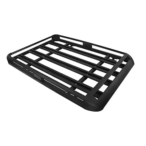 Updated Roof Rack Cargo Basket 63'' x 38'' Aluminum Alloy Luggage Holder for SUV Truck Car Universal