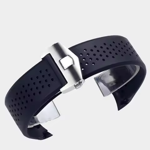 For TAG HEUER GRAND CARRERA AQUARACER Soft Silicone Wristband Men Watch Bracelet Rubber Watch Band C