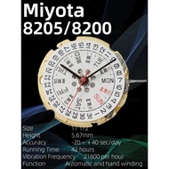 WX New Miyota 8205 Watch Movement Citizen 8200 Mouvement Automatic Movement 3 Hands Date At 3:00 Watch Parts