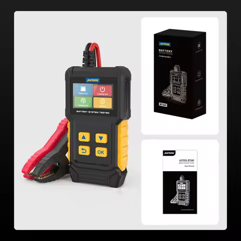 AUTOOL 2.8-Inch Color Display Electric Vehicle Battery Analyzer BT360 8-29V Car Battery Tester 30-20