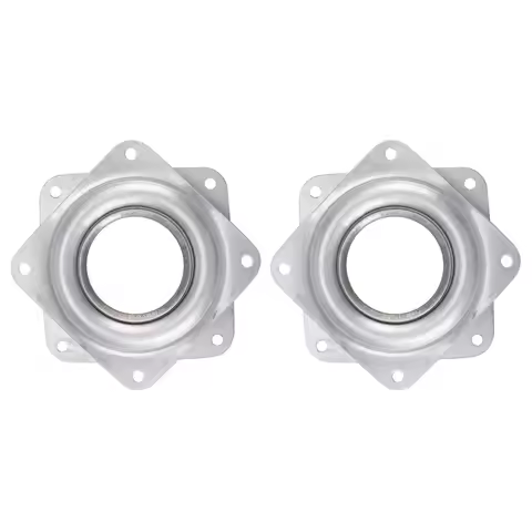 2X Lazy Susan Ball Bearing Metal Swivel Plate - 72 X 72 X 9 Mm-B61B