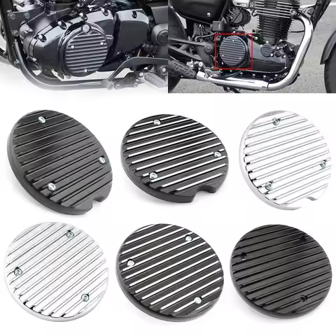 Motorcycle Left/Right Engine Clutch Cover Guard Timer Protector Crank Case Stator Cap For Honda GB35