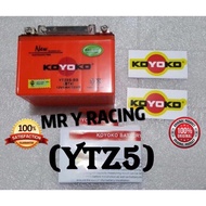 100% ORIGINAL KOYOKO G2 MOTORCYCLE BATTERY YTZ5S-BS (BT4) 12V5AH/10HR
