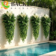 BACK2LIFEK Artificial Eucalyptus Hanging Plant, Realistic Simulated Eucalyptus Wall Vine Set, Anti-f