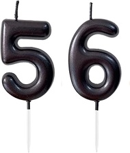 2.36" 56th 65th Number Candles Birthday Gifts for Women Men Birthday Decorations Birthday Candles Nu
