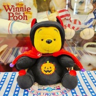 迪士尼 小熊維尼 Winnie the Pooh 絕版 萬聖節 小惡魔 南瓜 刺繡 限定 娃娃 公仔 玩具 玩偶 布偶