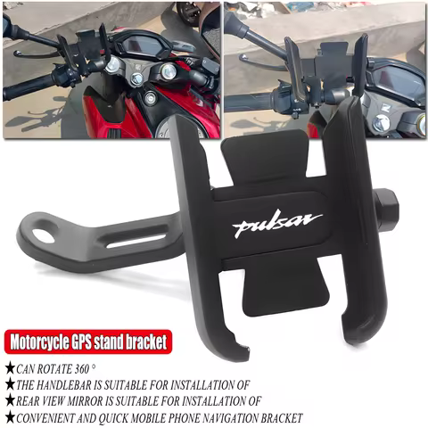 For Bajaj Pulsar 125 150 180 Rs200 Ns200 Ns160 Ns Rs 200 Handlebar Mirror Mobile Phone Holder GPS St