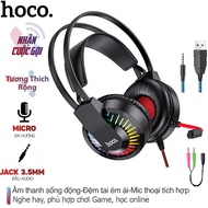 Tai nghe chụp tai hoco có mic đàm thoại Gaming/Học online Headphone ( HÀNG CHÍNH HÃNG )
