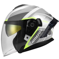 Motorcycle 3/4 Helmet Cycling Helmet Dual Mirror Motorcycle Helmet Electric Vehicle Pedal Cycling He