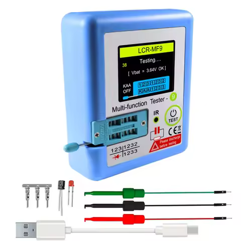 LCR-MF9 1.8" TFT LCD Display Multi-meter Transistor Tester Diode Triode Capacitor Resistor Test Mete