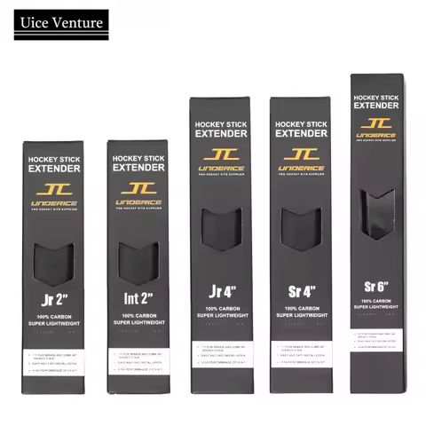 5pcs Hockey Extension Stick 2/4/6inch Ice Hockey Stick Extension INT/JR/SR Carbon Fiber Stick End Pl