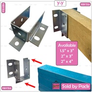 Y&Y Eco C Channel Wall Mount Bracket / Rectangular Tube C Section Connector / Tapak Besi Sengkuap