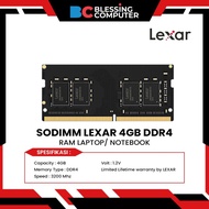 Sodimm LEXAR 4GB DDR4 1Rx8 PC4-3200AA-SC0-1.2V LD4AS004G-B3200GSST