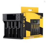 LII-S4 Battery Charger LCD 4 Slot for 26650 21700 18350 AA AA Lithium NiMH Battery Auto-polarity Det