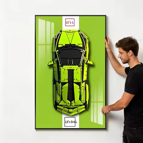 Display Wall Mount for LEGO 42115 Model, Wall Mount Display for Lamborghini Sián FKP 37 Car Building