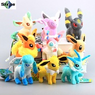 SIXPS 20ซม. น่ารักยืนนั่ง Umbreon Vaporeon Flareon เด็กของขวัญรูปตุ๊กตา Pokemon Eeveelution Leafeon 