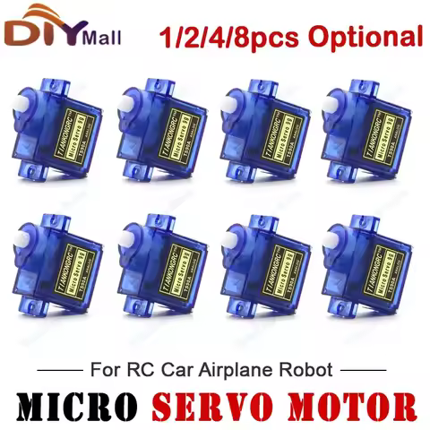 TS90A 9G Micro Servo 180 Degree Analog Mini Steering Gear for RC Cars/Robot Models 4.8V-6V Power Fun