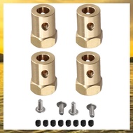 (P U T L)4PCS 5mm to 12mm Brass Combiner Wheel Hub Hex Adapter for  B14 B16 C14 C24 MN D90 D91 MN99S