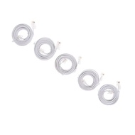 5Pieces to RJ11 Telephone Modem Line Cable DSL Cord 8P4C 6P4C 3Meters