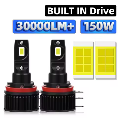2pcs H15 LED Bulbs Canbus CSP Chip High Beam Headlight Daytime Running Lights for Audi Ford BMW Merc
