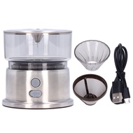 Pour Over Coffee Maker 160ml Capacity USB Charging Portable Stainless Practical