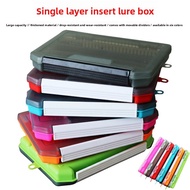 Single-layer lure bait box for fishing gear, tool box, lure box with lure function, waterproof lure 