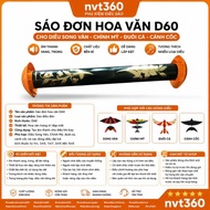 Single flute pattern d60 for mass kite song van Chinh My fishtail cup 1m 1m5 1m7 2m5 3m5