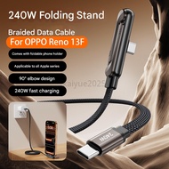 KY96 1.5M 240W Fast Charging Foldable Bracket Data CablePD Data Wire Foldable Phone Tablet Stand Typ