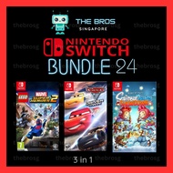 3in1: Lego Marvel Super Heroes 2 + Cars 3 Driven to Win + Scribblenauts Showdown (Nintendo Switch) D