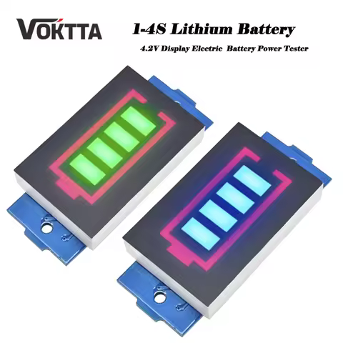 1S 2S 3S 4S 6S Series Lithium Battery Capacity Indicator Module Display Electric Vehicle Battery Pow