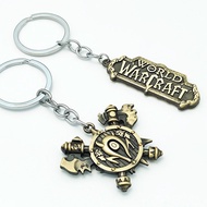 Movie Movie Merchandise Warcraft Merchandise Keychain Warcraft Movie WOW Tribe Logo Metal Bag Pendan
