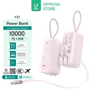 [CCC & ของแถม] UKIKI Powerbank Mini 10000mAh PD45W พาวเวอร์แบงค์ชาร์จเร็ว มีสาย USB-C ในตัว ชาร์จโน้